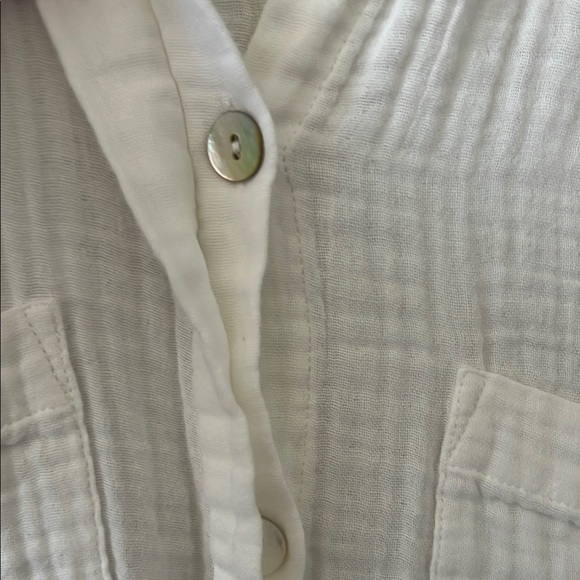 Rails cito crinkle short sleeve Button-Up Shirt size Medium organic cotton - Picture 5 of 7